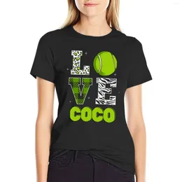 Women's Polos Love Coco T-shirt Oversized Kawaii Clothes Summer T Shirts For Women
