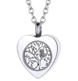 Ashes Necklace Owl Tree of Life Urn Pendant Keepsake Memorial Cremation Jewellery for Ashes for Women8146469