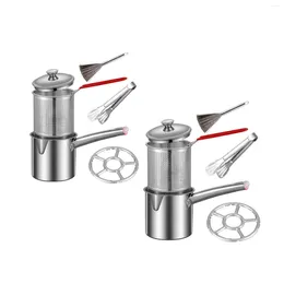 Pans Frying Pot With Lid Deep Fryers For Restaurant Camping