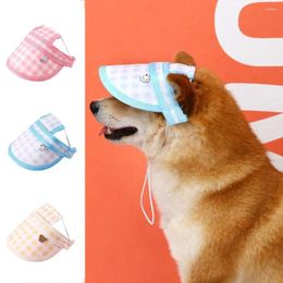 Dog Apparel Wear-resistant Puppy Grooming Hat Bucket Adjustable With Ear Holes Dress Up Baseball Cap Travel
