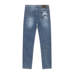 Brand Jeans Denim Trousers Luxury Mens Jeans L Letters Designer Jean Straight Leg Zipper Hip Hop Casual Pants true jeans Gothic Cartoon