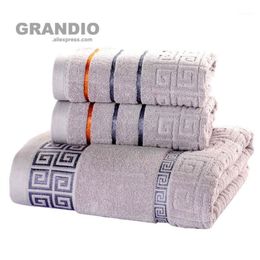 3 Pack Cotton Towel Set For Bathroom 1PC Bath Towel 2PCS Hand Face Towels For Adults Terry Washcloth Travel Beach Sport Towels1 243V