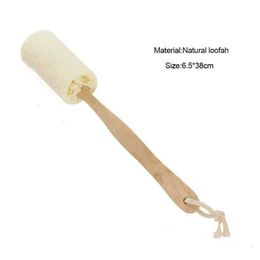 Bath Tools Accessories 1 piece of natural exfoliating sponge Luffa Loofa back washer brush body shower tool Q240430