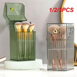 Storage Boxes 1/2/3PCS Luxurious Makeup Organizers Desktop Make Up Brush Bin Box With Lid Lipstick Holder Cosmetic