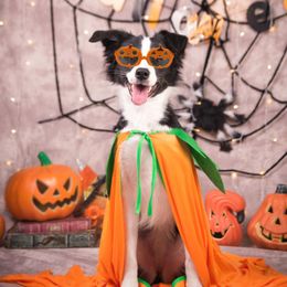 Dog Apparel Creative Puppy Glasses Party Cosplay Pumpkin Cat Small Pet Po Taking Prop Decorative Halloween