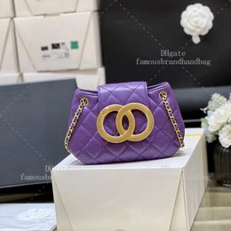 Small Messenger Bag 21CM Lambskin Shoulder Bag Designer Woman Mirror Quality Chain Bag Designer Bag Handbag High Quality With Box C441