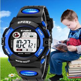 Fashion SYNOKE children boys girls sport led digital watch electronic Multifunction Luminous gift party student watches ST0015327973
