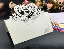 Laser Cut Place Cards Party Table Decorations With Hearts Flowers Paper Carving Name Lables For Weddings PC352907789