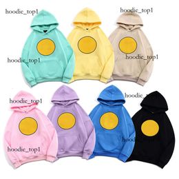 Winter Cotton Draw Hoodie Liner Smile Face Simple Hoodies Men Sweatshirts Causal Hot Plain High Quality Popular Soft Streetwear Drawdrew Young Man Boy 4544