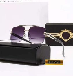Fashion Sunglasses High Quality Designer 1727 Man Woman Casual Glasses Brand Sun Lenses Personality Eyewear With Box case9791725