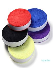 1 Reel 10M Towel glue grip Antislip badminton racket overgrips 5 Colors1362716