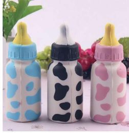 Cute Squishy Slow Rising gifts Cell Phone Straps Fun Cute PU foam Jumbo Feeding Kawaii Milk Bottle Kids Toy7238409