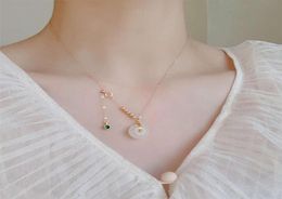 pendant Badu and Tian Yuzhu Necklace women039s safety clasp pendant clavicle chain jade design225O3380908