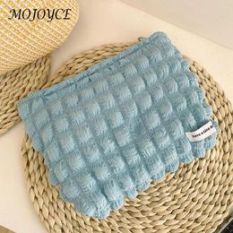 Cosmetic Bags Women Makeup Bag Bubble Chiffon Organiser Clutch Multi-function Fashion Portable Simple Candy Colour For Weekend Vacation