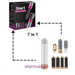 Curling Irons 7 In 1 One Step Hair Dryer Volumizer Rotating Curler Comb Brush Dryers For Styling Tool 221012 Drop Delivery Products Ca Dhkya L70Z