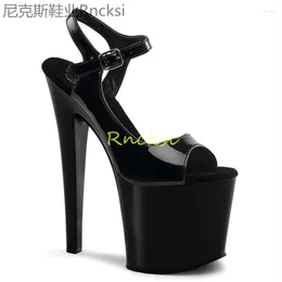 Dress Shoes 17cm With High Black Nude Fashion Joker Women's Super High-heeled Sandals