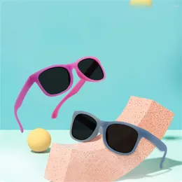 Sunglasses Colour Changing Silicone Children'S Frame Fashionable Kids Anti-Uv Polarised Glasses Outdoor Accessories