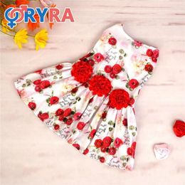 Dog Apparel Pet Clothing Wear Resistance Easy To Clean Storage No. Lovely Costume Red Dress Soft Comfortable Creativity