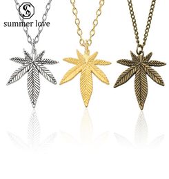 New Arrival Tree Leaf Necklace For Women Men Boho 3 Colours Necklaces Long Gold Chain Charm Hip Hop Valentine's Day Jewelry-Y8879170