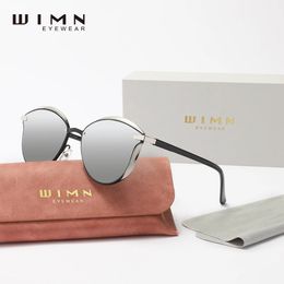 WIMN Cat Eye Sunglasses polarized Luxury Alloy FrameTR90 Sun Glasses Women Fashion Retro Oculos De Sol Gafas UV400 240430