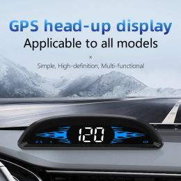 Clocks Head Up Display Car Hud GPS Speedometer On Board Computer Smart Digital Clock Alarm Gauge Automobile Car Accessory Electronics
