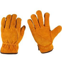 Gloves Work Gloves Cowhide Driver Security Protection Wear Safety Workers Welding Gloves for Men Guantes Moto