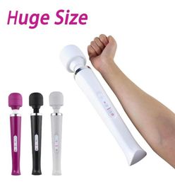 Huge Magic Wand Massager Vibrators for Women USB Charge Big AV Stick for Couples Female G Spot Clitoris Stimulator Breast Sex Toys3304021
