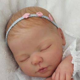 Dolls 19inch Newborn Baby Reborn Doll Kit Valentina Baby Lifelike Soft Touch Unpainted Blank Unfinished Doll Parts