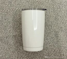 DIY sublimation 20oz car cup Stainless steel insulated tumblers Double wall vaccum car cup with lid coffee beer milk mug water bot5055063