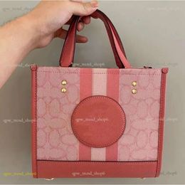 Luxurys Handbag Sacoche Designer Field Dempsey Tote Bag for Woman Pink Pochette Weekender Bag Strap Mens Canvas Leather Purse Clutch Crossbody Stripe Shoulder 451