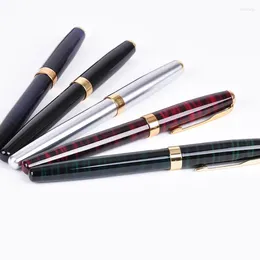 Fashion High Quality Metal 0.5mm Roller Ball Pens Ballpoint Pen School & Office Supplies For Student Writing Stationery Gift