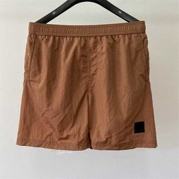 Men's Shorts Casual Nylon Metal Stone Mens Shorts Relaxed Multi Color Pocket Drawstring Nylon Sport Short Pant for Men12q5