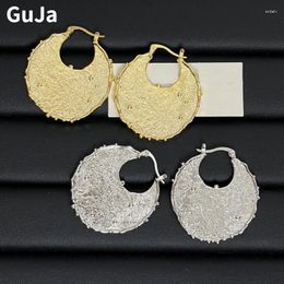 Hoop Earrings Fashion Jewellery Hiphop Cool Metal For Women Party Gifts Exaggerative Ear Accessories 2024 Trend