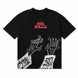 Men's T-Shirt Letter Print Designer T-Shirt Horror Vibe Pattern Fashion High Street Street Hip Hop Top