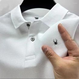 Men's Polos Lapel Short Sleeve Office Fashion T-Shirt Classic Style POLO Shirt Man Summer Tops Business And Leisure Breathable Pullovers