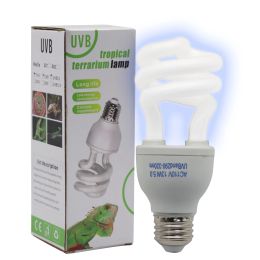 Lighting New 5.0 10.0 UVB 13W/26W reptile bulb UVB lamp amphibians animals turtles snakes pets energy saving heating lighting 110V