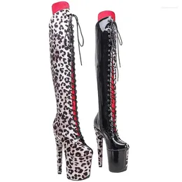 Dance Shoes Auman Ale 20CM/8inches PU Upper Sexy Exotic High Heel Platform Party Women Boots Nightclubs Pole 142