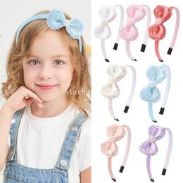 Hair Accessories Baby Girls Headband Fashion pearl bowknot sequins Bow Headwrap Sequins Band Hoop For Kids Girl