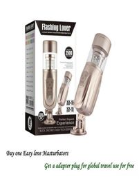 Easy Love Telescopic Flashing Lover Smart Masturbator Automatic SexMachineRotatingRetractable Electric Male MasturbatorsSex Toys6989117