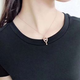 Swarovskis Necklace Designer Women Top Quality Luxury Fashion Pendant Austrian Crystal Dream Hot Air Balloon Beating Heart Rose Golden Balloon Clavicle Chain