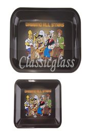 DHL Rolling Tray Dabbing All stars Trays SL Size 18cm125cm13cm 27cm175cm23cm Metal Tobacco Brass Plate Herb Handroller3481971