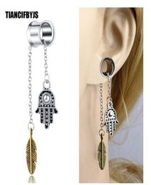 Ear Gauges Tunnels Steel Body Jewellery Finger Dangle Lobe Stretchers Plugs Piercing lage Earrings Expander 60pcs5351516