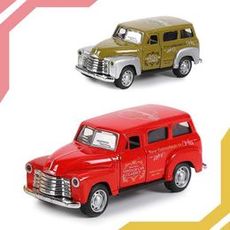 Diecast Model Cars 1 32 alloy car model childrens toy car decoration pull-back car can open the door boys toy car education toyL2405