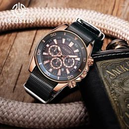 Wristwatches Models OCHSTIN Creative Nylon Series Multi-function Quartz Movement Watch 2024 Personalised Fashion Men's Watches