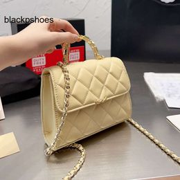 Chanellly CChanel Chanelllies Handle With Women Mini Top flap Leather Quilted Four CC bag Color Crossbody Luxury Handbag Metal Coin Purse Classic Clutch Outdoor Fan