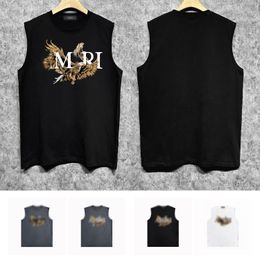 mens new designer tank tops trendy brand fashion sleeveless t shirt ZJBAM035 Eagle print vest summer cotton breathable and cool clothes size S-XXL