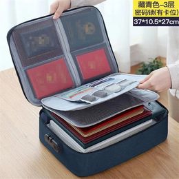 Storage Bags Card Book Large Capacity Business File Bill Bag Passport Office Certificate Account