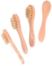 Face Cleansing Brush for Facial Exfoliation Natural Bristles Exfoliating Face Brushes for Dry Brushing with Wooden Handle9094238