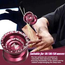 Yoyo LESHARE Yoyo Magic Yoyo Unresponsive Professional Yoyo With Ball Bearing Mosaic Extraordinary Yoyo Durable Easy To Use Red