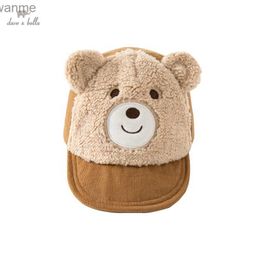 Kaps hattar Dave Bella Wool Baby Winter Hat Björn Justerbar barn Baseballhatt Barntillbehör Girls and Boys Baby Hat DB4223670 WX